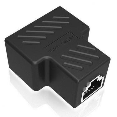 Imagem de Adaptador Duplicador Para Cabo De Rede Rj45 Entradas Fêmeas