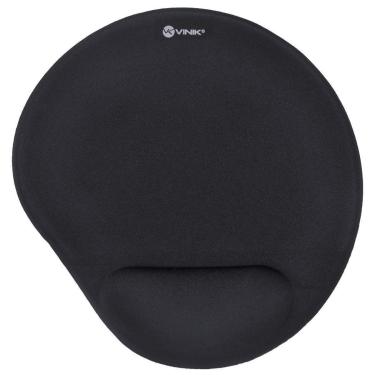 Imagem de Mouse Pad Com Apoio Em Gel Preto Neoprene Com Superficie Fix