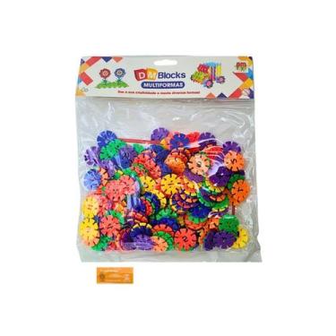 Imagem de DM Blocks Multiformas Modelo 1 DM Toys Discos Estrelados de Montar e E