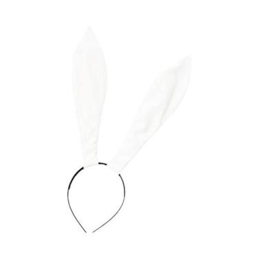 Imagem de Tiara De Orelhas De Coelho Em 3 Cores, Faixa De Cabelo De Couro Com Or