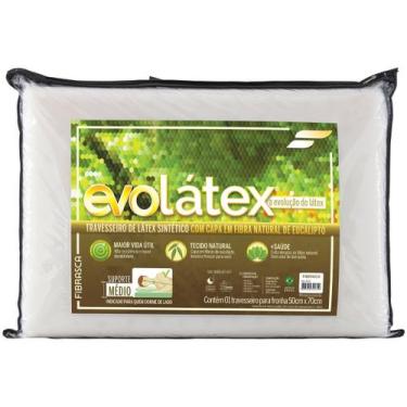 Imagem de Travesseiro Evolátex Médio - Capa Macia - Fibrasca, 1