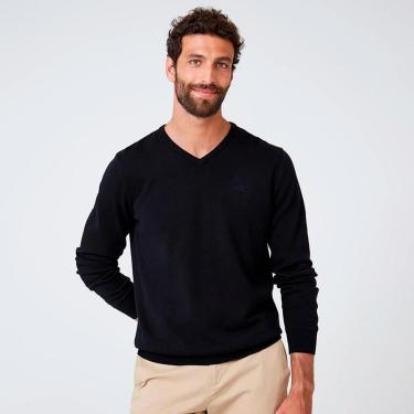 Imagem de Suéter Tricot Dudalina Dec V Basic Masculino-Masculino