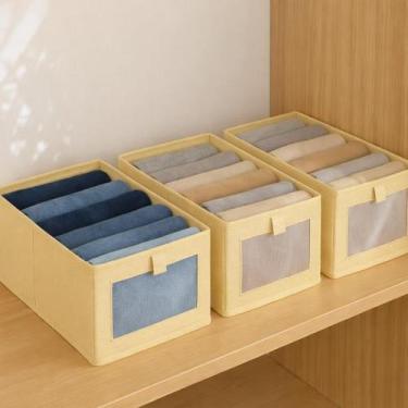 Imagem de Kit 3 Caixas Organizadoras Multiuso 40x27x17cm Para Roupas e Objetos -
