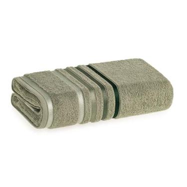 Imagem de Toalha De Banho Karsten Lumina Fio Penteado 500g/m² Antipilling, Verde