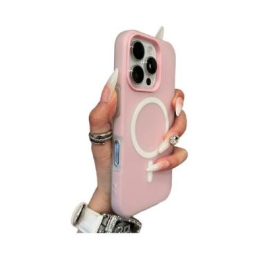 Imagem de Capa Magnética Transparente Fosca Macia Com Carregamento Sem Fio Em Co