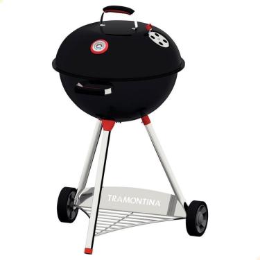 Imagem de Churrasqueira a Carvão TCP-560L Portátil em Aço Inox com Grelha e Utensílios Inox Tramo...