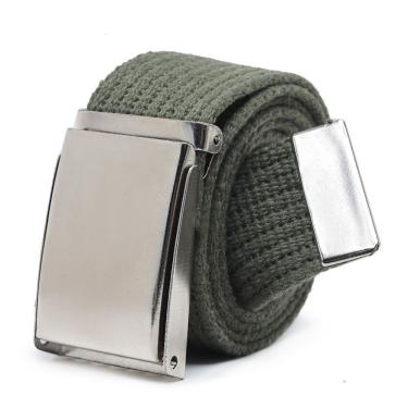Imagem de Kit 6 Cintos Masculino OEM Gorgorão Lona com Fivela Catraca Aço Inox 150cm Verde Adulto