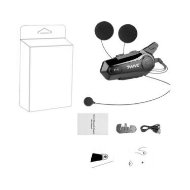 Imagem de Intercomunicador Bluetooth Para Capacete De Moto, Headset Sem Fio De 1