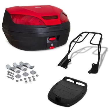 Imagem de Baú Bauleto 52 Litros Pro Tork Com Bagageiro Moto Fazer 250 2009 2010 