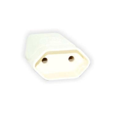 Imagem de Pino Fêmea 2p 10a Branco - Conector Elétrico Para Uso Doméstico - MEC 