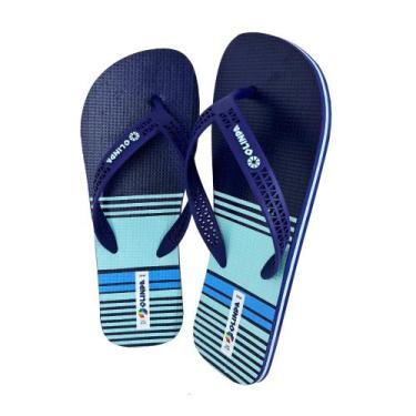 Imagem de Chinelo Masculino Listras Olinda - Conforto e Estilo, Midnight, 41/42