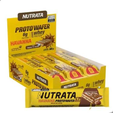 Imagem de Barra de Proteína Proto Wafer Havanna 30g 12 Unidades Nutrata, Doce de
