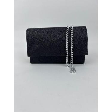 Imagem de Bolsa Clutch Feminina Brilho Festa Luxo Elegante Compacta - Sem Marca,