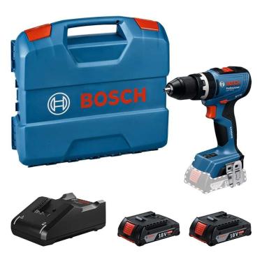 Imagem de Parafusadeira Furadeira Bosch Gsb 18v-65 18 V 2 Ah Bivolt Com 2 Baterias E Maleta Plástica