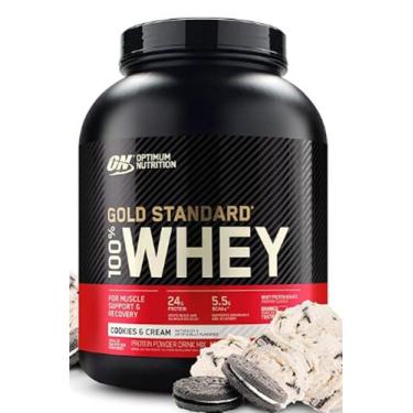 Imagem de Whey 100% Gold Standard Optimum Nutrition 2,27g Cookies, Cookies &amp;
