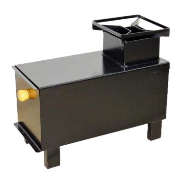 Imagem de Fogão Portátil a Lenha Campeiro F080POM em Aço Carbono 1 Boca 40x35x18cm para Ambientes Externos Ouro Minas
