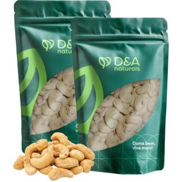 Imagem de Castanhas de Cajú W1 Inteiras Crua 2kg - D&A Naturals