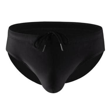 Imagem de Sunga Masculina Clássica Esportiva com Bolsa de Volume para Praia e Na