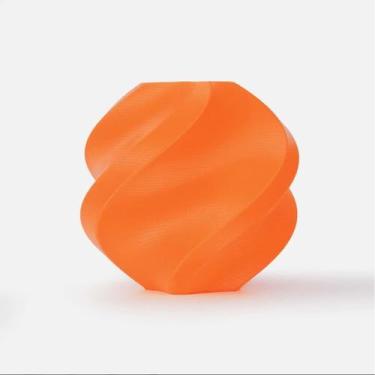 Imagem de Filamento Bambu Lab PLA Basic Laranja p/ Impressão 3D  Carretel Reutil