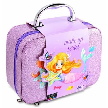Imagem de Maleta Maquiagem Princesa Infantil Completa Com Espelho - Make Up Seri