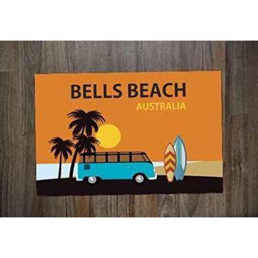 Imagem de Jogo Americano Retangular Neoprene Surf Bells Beach