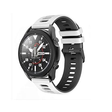 Imagem de Pulseira Sport Nandos-Store compatíveis com Samsung Galaxy Watch 3-41mm ou 45mm - (45mm - Branco compreto)