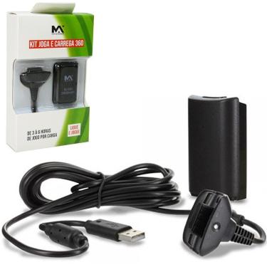 Imagem de Bateria Ni-Mh Para Controle Xbox 360 + Cabo Usb 1,5M
