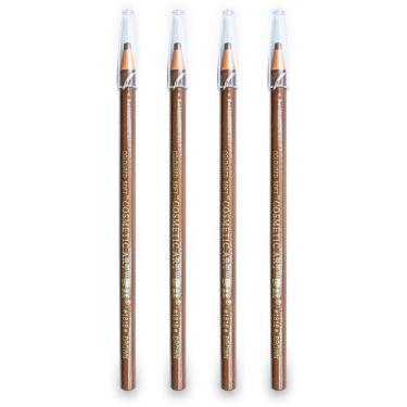 Imagem de Lápis Dermatográfico Sobrancelha Micropigmentação Marrom 4Un