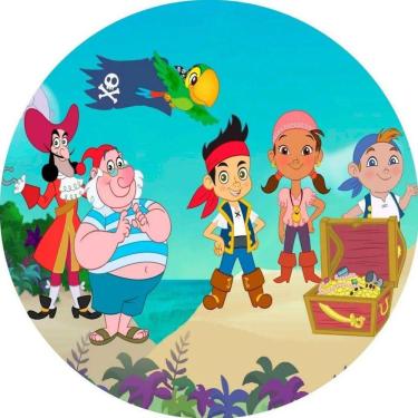 Imagem de Painel Redondo 3D Sublimado Jake Os Piratas Frd-4605