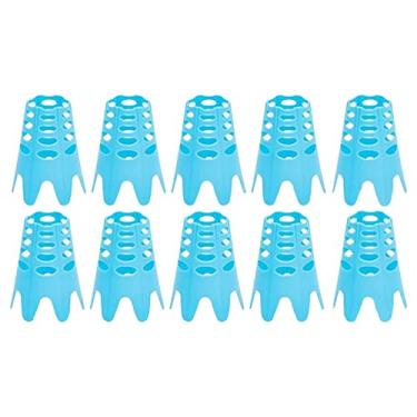 Imagem de Colaxi Camisetas de simulador de golfe profissionais de plástico durável resistência ao desgaste tapete de golfe camisetas para escritório ao ar livre quintal acessório de treinamento de golfe interno, azul