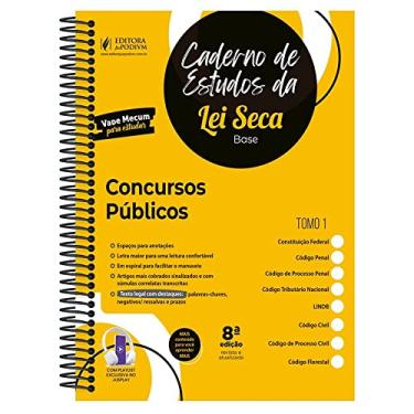 Imagem de Cadernos de Estudos da Lei Seca - Concursos Públicos - O Amarelinho - 8ª Edição (2022)