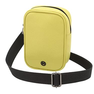 Imagem de Bolsa Crossbody Shoulder Feminina de Couro Bovino Legítmo Mariart Lolla (Citrus)