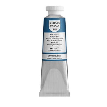 Imagem de Lukas Tintas a óleo Studio Artist – Tinta a óleo de alto pigmento feita com fichário natural para artistas, pintura, teoria da cor, presentes e muito mais! – [Phthalo Blue – 37 ml]