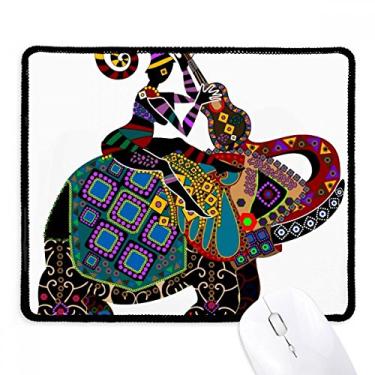 Imagem de Elephant Trekking China Minority Dressing Totem Mousepad Borda costurada Tapete de borracha para jogos