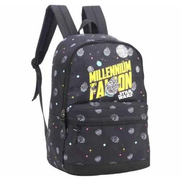 Imagem de Mochila Juvenil Costas Escolar Star Wars Preto Luxcel