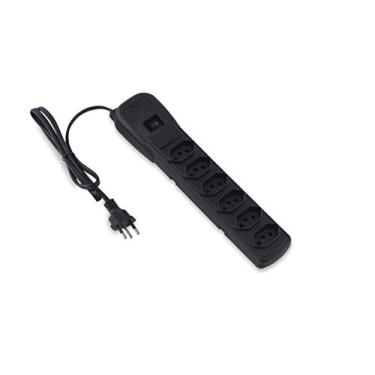 Imagem de Filtro de Linha com Disjuntor 6T Force Line, Acessórios para Computador, Preto