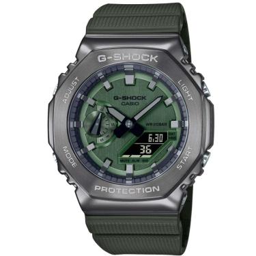 Imagem de Relógio CASIO G-SHOCK verde metal anadigi GM-2100B-3ADR