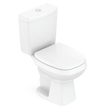 Imagem de Kit Vaso Sanitário com Caixa Acoplada e Assento Soft Close Avant Incepa Branco Brilhante