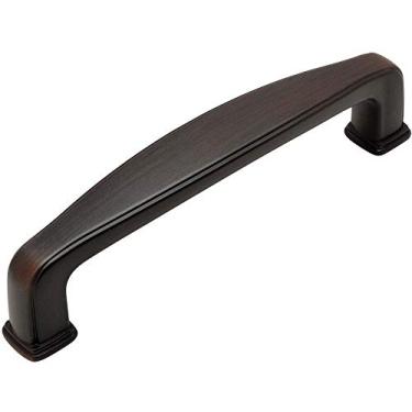 Imagem de Cosmas Puxador moderno de bronze polido a óleo 4392ORB – furos centralizados 96 mm – pacote com 10