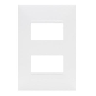 Imagem de Placa 4x2 2 Mód. Distanciados Branco Pial Plus