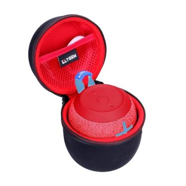 Imagem de LTGEM Capa compatível com Ultimate Ears WONDERBOOM 4 / Play / 3/2 alto-falante portátil à prova d'água, vermelho