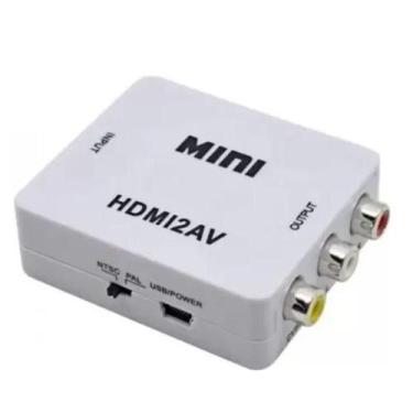 Imagem de Mini Conversor Hd Vídeo Hdmi X Av Rca - Hdmi2Av - Universal