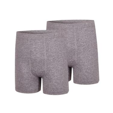 Imagem de 2 Cuecas Plus Size Boxer Masculina Trifil Sem Costura De Microfibra To