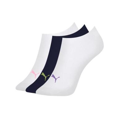 Imagem de 3 Pares De Meias Esportiva Sport Modelo Feminino Invisível Sapatilha -