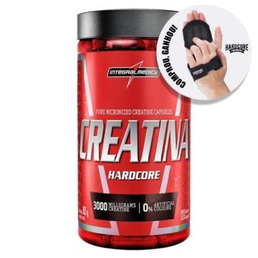 Imagem de Creatina Pura 120 Caps Integralmedica + Luva Caleira