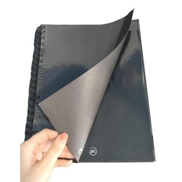 Imagem de Caderno Smart Universitário All Black 80 Folhas Divisórias - DAC