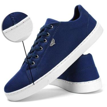 Imagem de Sapatênis Casual Básico Masculino Cadarço Design Moderno Sola Reta - S