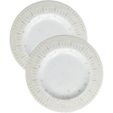Imagem de Jogo Prato Sobremesa Lanche 4 Pessoas 4Pçs Capodanno 21cm - Genérico