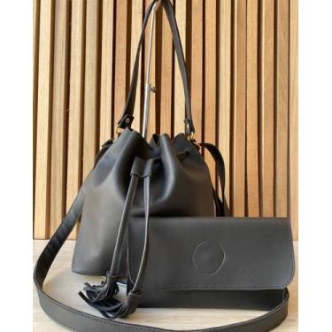 Imagem de Kit bolsa feminina com alça transversal com carteira - SLEEP SHOES, Pr