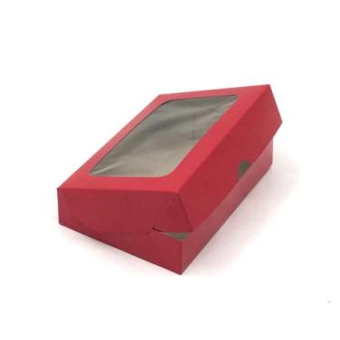 Imagem de 20 Caixas de Papel Cartão ou Kraft Com Visor- 15x11x3,5  Para Presente